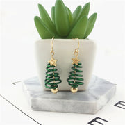 DIY Christmas Tree Earrings