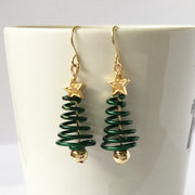 DIY Christmas Tree Earrings