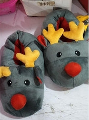 Elk Christmas Home Slippers