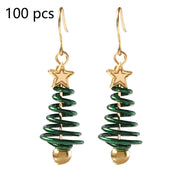 DIY Christmas Tree Earrings