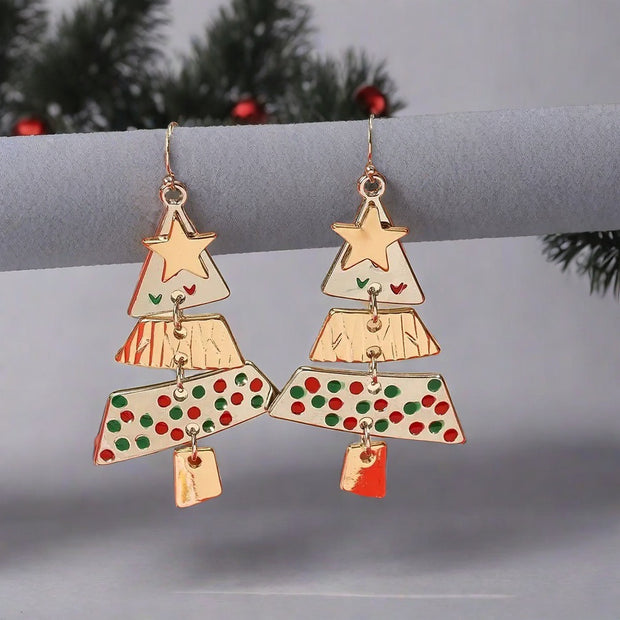 Christmas Tree Necklace And Earrings