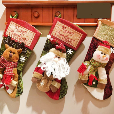 Christmas Stocking Socks Snowman Santa