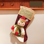 Christmas Stocking Socks Snowman Santa