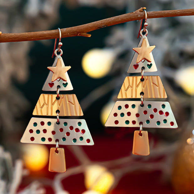 Christmas Tree Necklace And Earrings