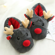 Elk Christmas Home Slippers