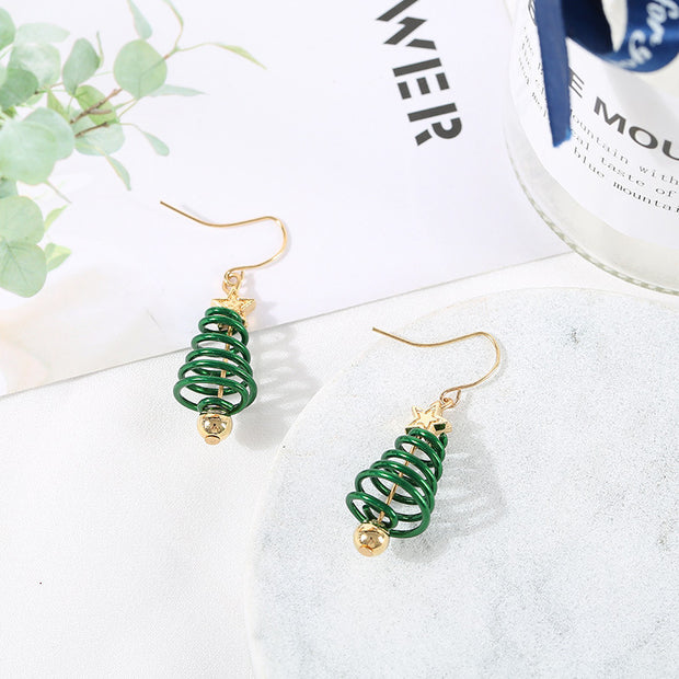 DIY Christmas Tree Earrings